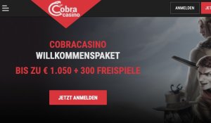 Cobra Casino Willkommenspaket