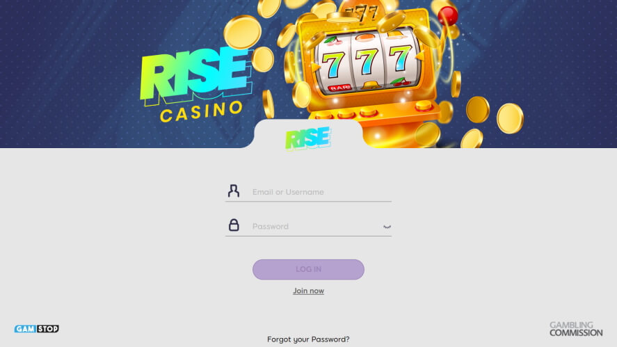 Rise Casino Registrierungsformularausfüllen