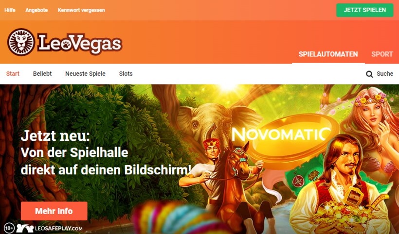 LeoVegas Homepage