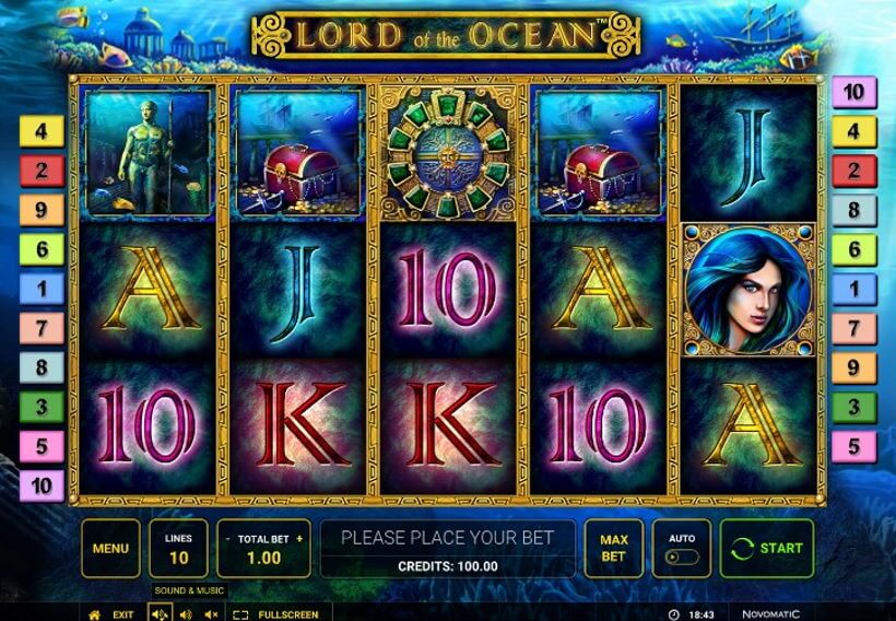 Kann man den Lord of the Ocean Slot auch ohne Anmeldung spielen?