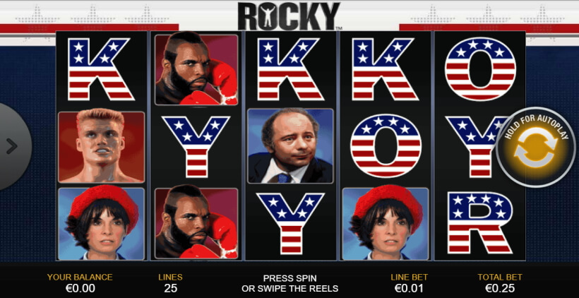 Rocky Spielautomat von Playtech