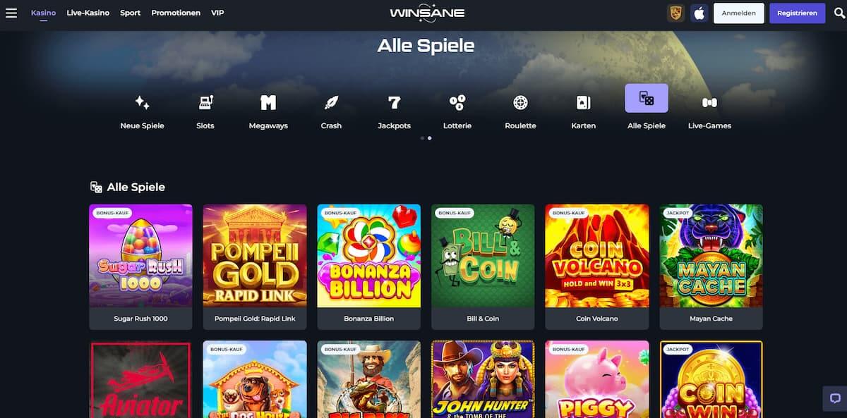 Winsane - Spiele