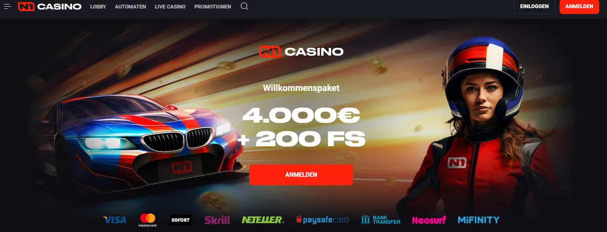 N1 Casino Startseite